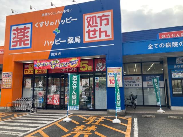 ドラックストア　くすりのハッピー川津店（ドラッグストア）まで233m