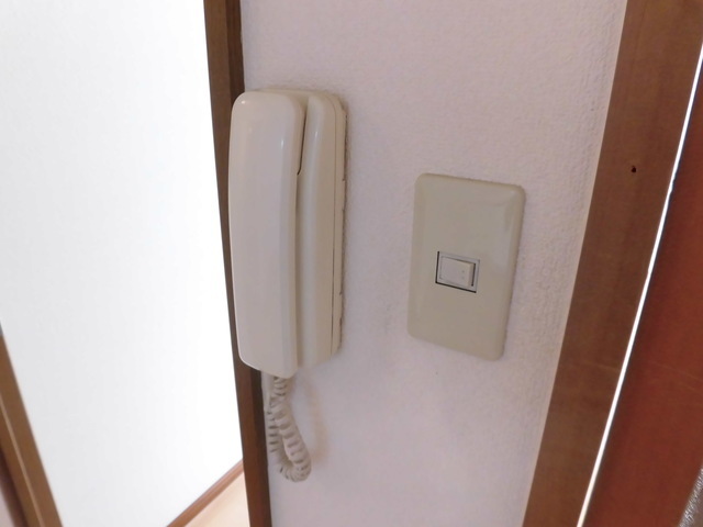セキュリティ　来客時はここから応対できます