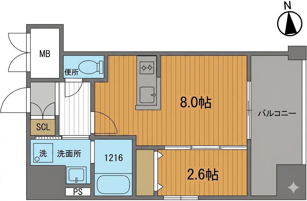 アルティザ博多駅前の間取り写真