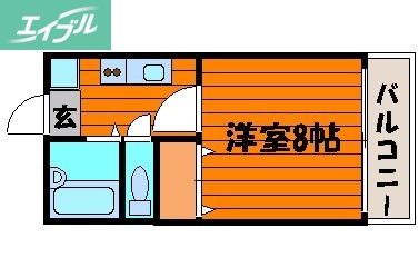 SPASEシャトル1番館の間取り写真