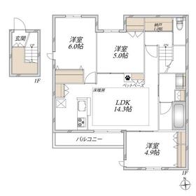 間取り図　耐震耐熱に優れた旭化成ペット共生ZEHヘーベルメゾン
