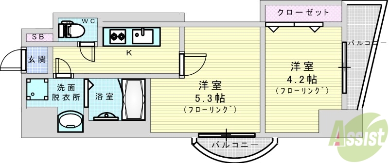 Luxe新大阪SOUTHの間取り写真