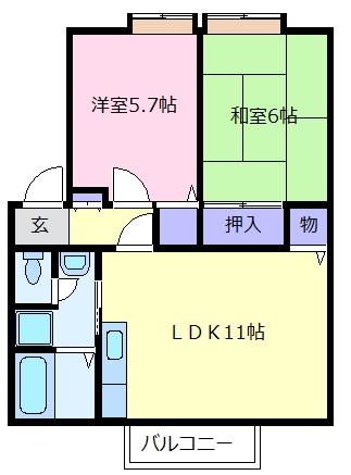 ALLEY島泉131Aの間取り写真