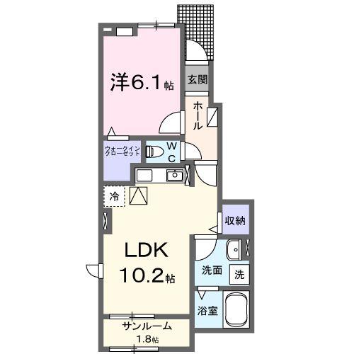 ＪＲ身延線 市川大門駅 徒歩91分 2階建 築2年の間取り写真