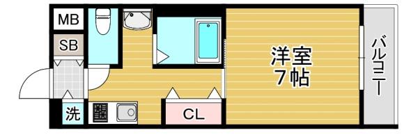 レジデンス大阪城前の間取り写真