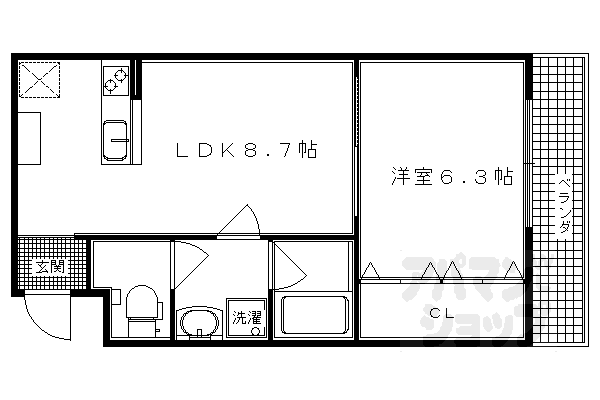 シャルレ12番館の間取り写真