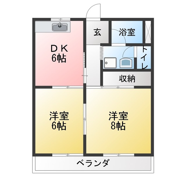 ヒルトップ和合IIの間取り写真