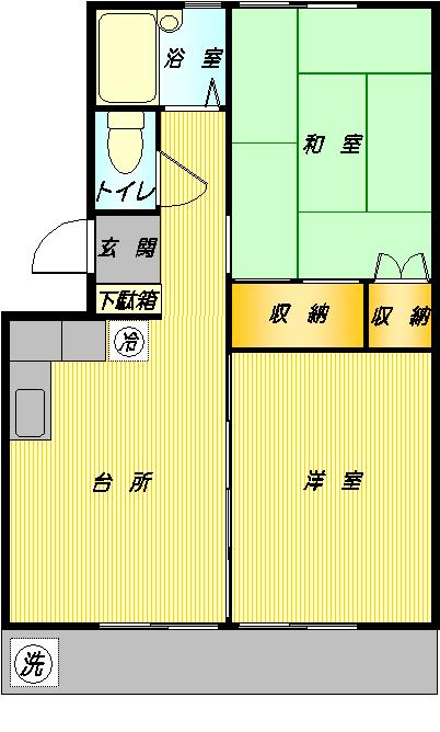 メゾンドルポ前原の間取り