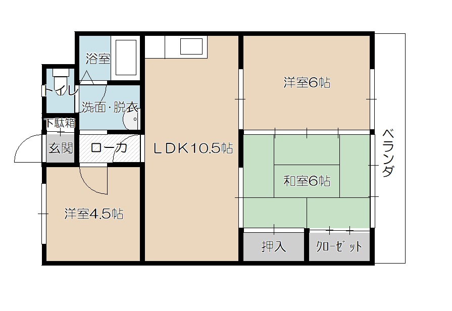 ふじマンションの間取り