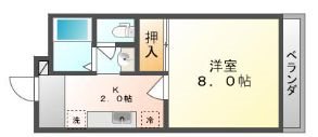 メゾンサンシャインの間取り