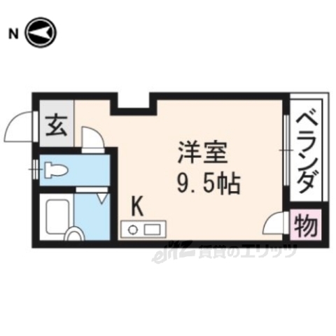 サンシャインシルク嵯峨の間取り