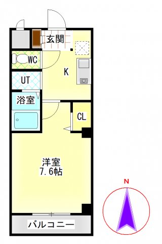 アミュズマン亀城の間取り