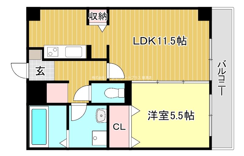 ベルヴィオウミの間取り