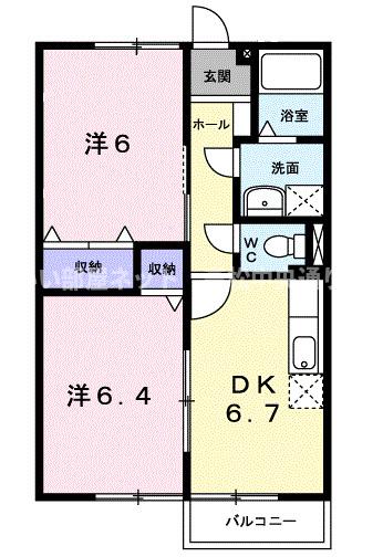 サニーハイム江尻の間取り