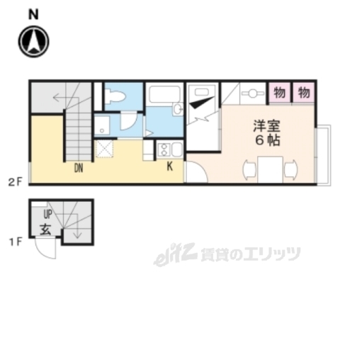 レオパレス伏見３の間取り