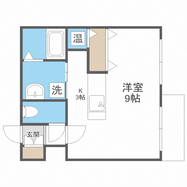 スペチアーレ札幌の間取り