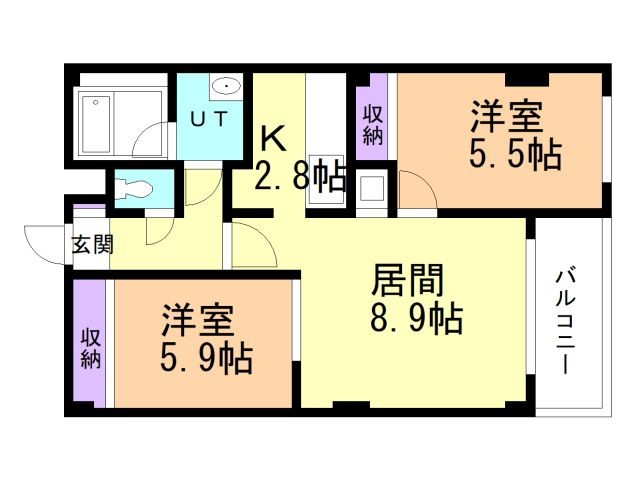 アールズコート大川の間取り