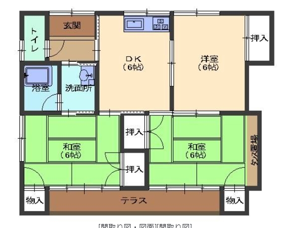 【ホワイトハウゼの間取り】