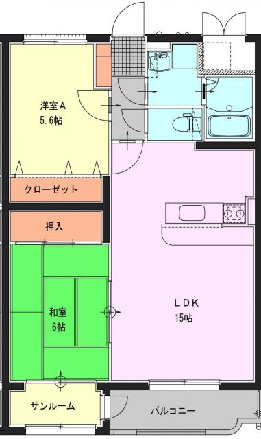 グリーンエンジェルの間取り