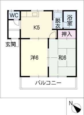 クレールハイツＢ棟の間取り