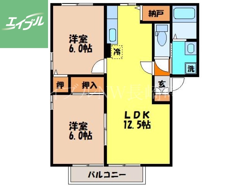 ロイヤルコートB棟の間取り