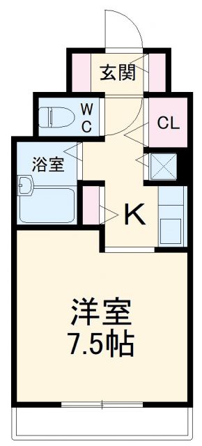 千葉市美浜区真砂のマンションの間取り