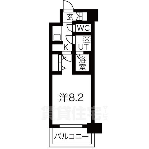 メイクス名駅太閤の間取り