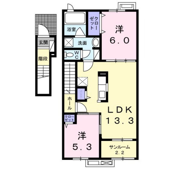 プルミエール手屋IIの間取り