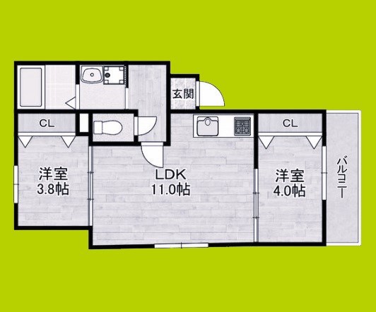 EST高見ノ里の間取り