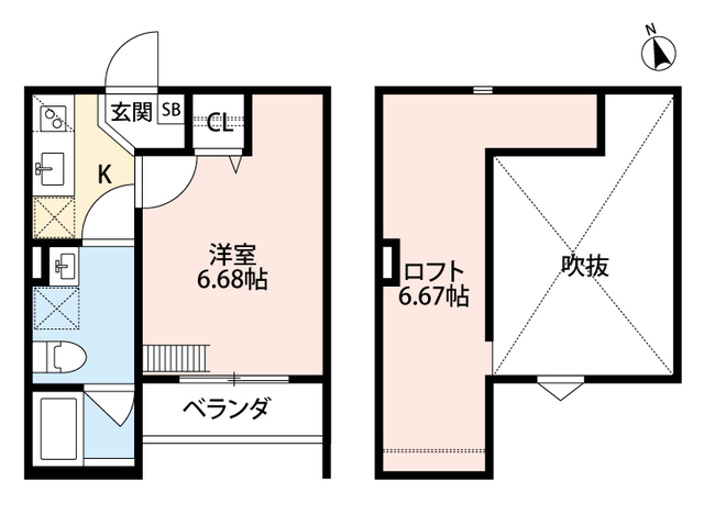 堺市堺区南清水町のアパートの間取り