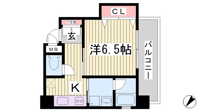 エスティロアール神戸西の間取り