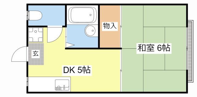 ＡＲＫ五個荘I・IIの間取り