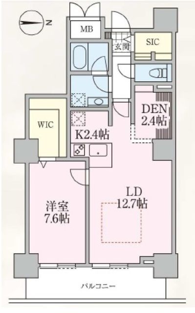 荒川区南千住のマンションの間取り