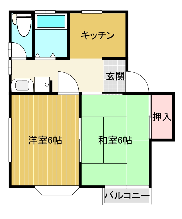 【第2文化ハイツの間取り】