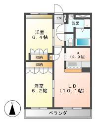 サンハイツの間取り