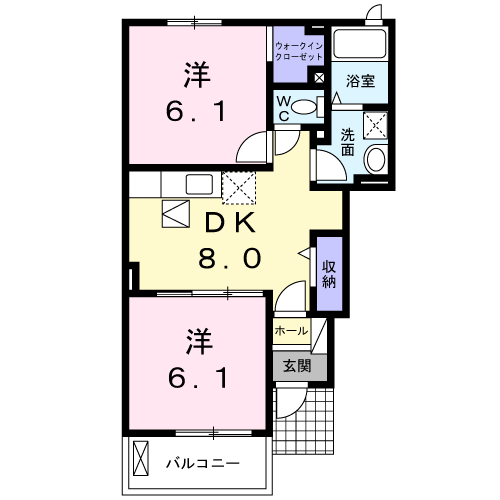 グリーンヒル七番館の間取り