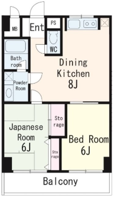 【大田区南馬込のマンションの間取り】