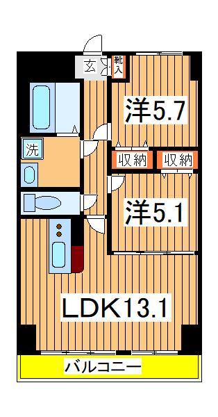 Ｋ．Ｍ．おおたかの森の間取り