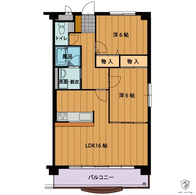 可児市大森のマンションの間取り