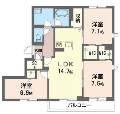 バンディエラIIの間取り