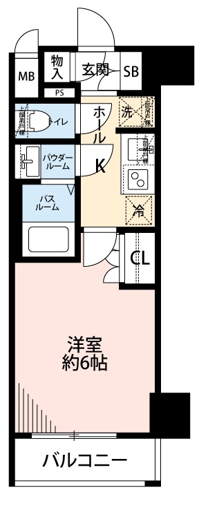 エステムコート横濱大通り公園の間取り