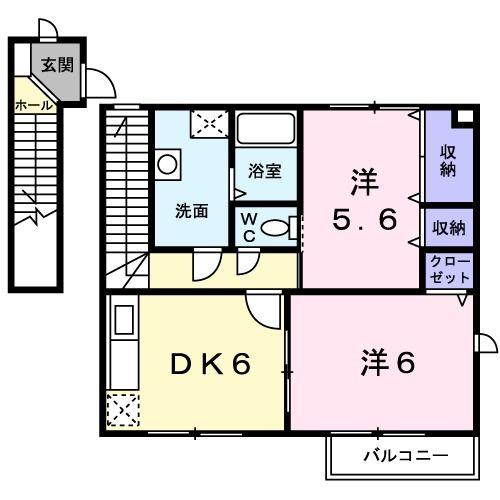 【ラーピハイツIの間取り】