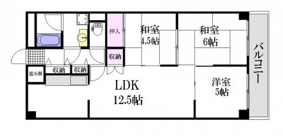 十日市ガーデンハイツの間取り