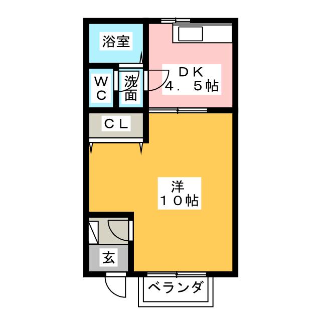 フラット大森　Ａ棟の間取り