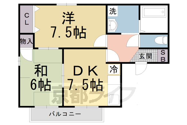 セジュール小町の間取り