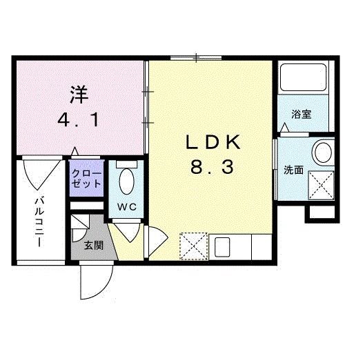 堺市堺区楠町のアパートの間取り