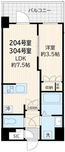 アルカンシエル新宿大京町の間取り