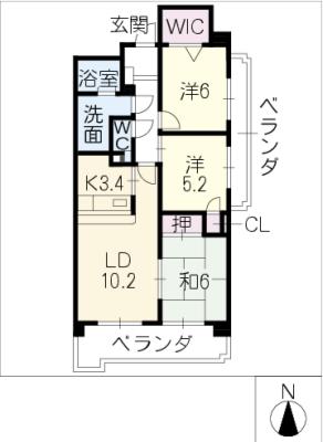 グランドールナカシマVの間取り