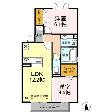 WIT日向（ウィットヒナタ）の間取り