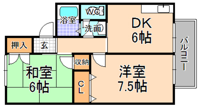 メゾンアベニールの間取り